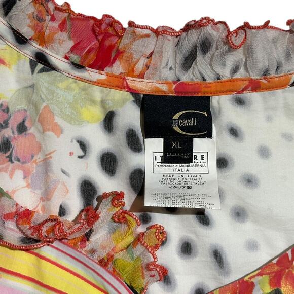 2004 graphic floral set top + skirt - Picture 3 of 5